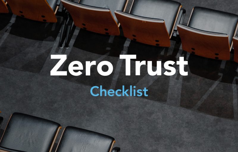 zero trust checklist