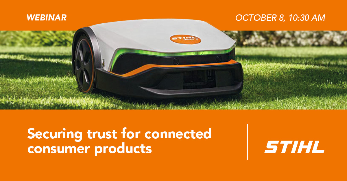 Webinar by Nexus with STIHL and Utimaco on securing connected devices during manufactruing